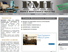 Tablet Screenshot of france-maintenance-industrie.com